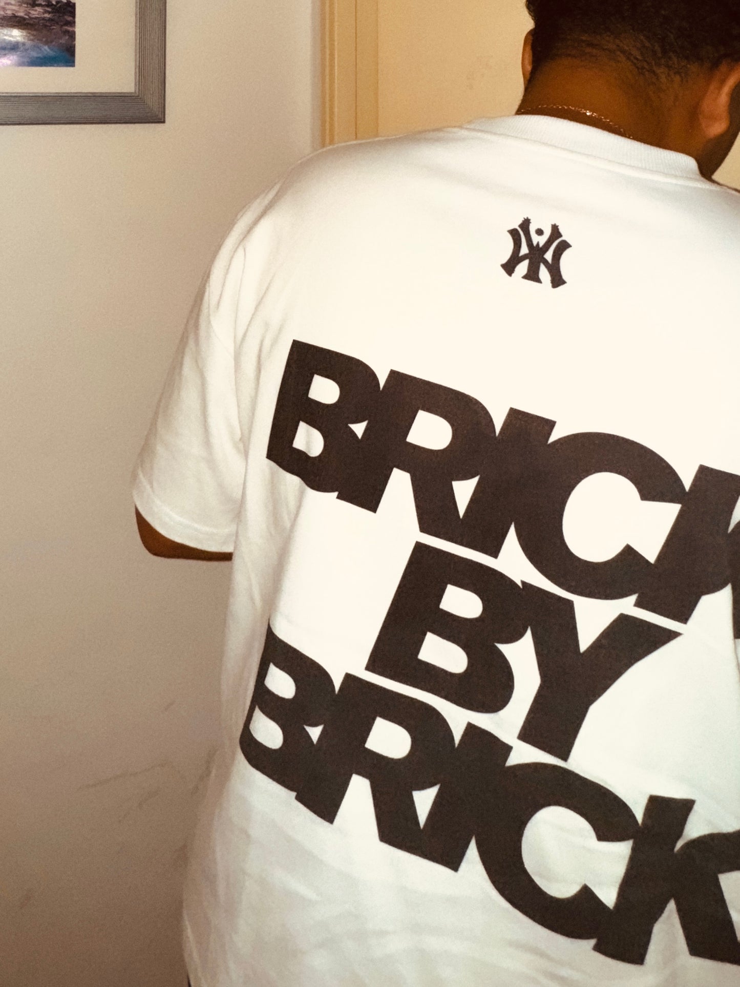 T-SHIRT BRICK BY BRICK BLANC